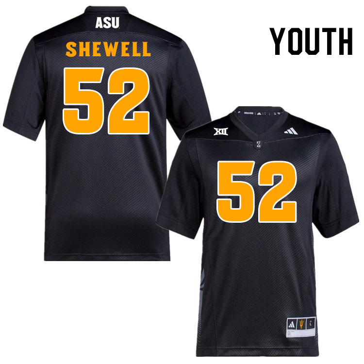 Men #52 Ian Shewell Arizona State Sun Devils College Football Jerseys Stitched-Black
